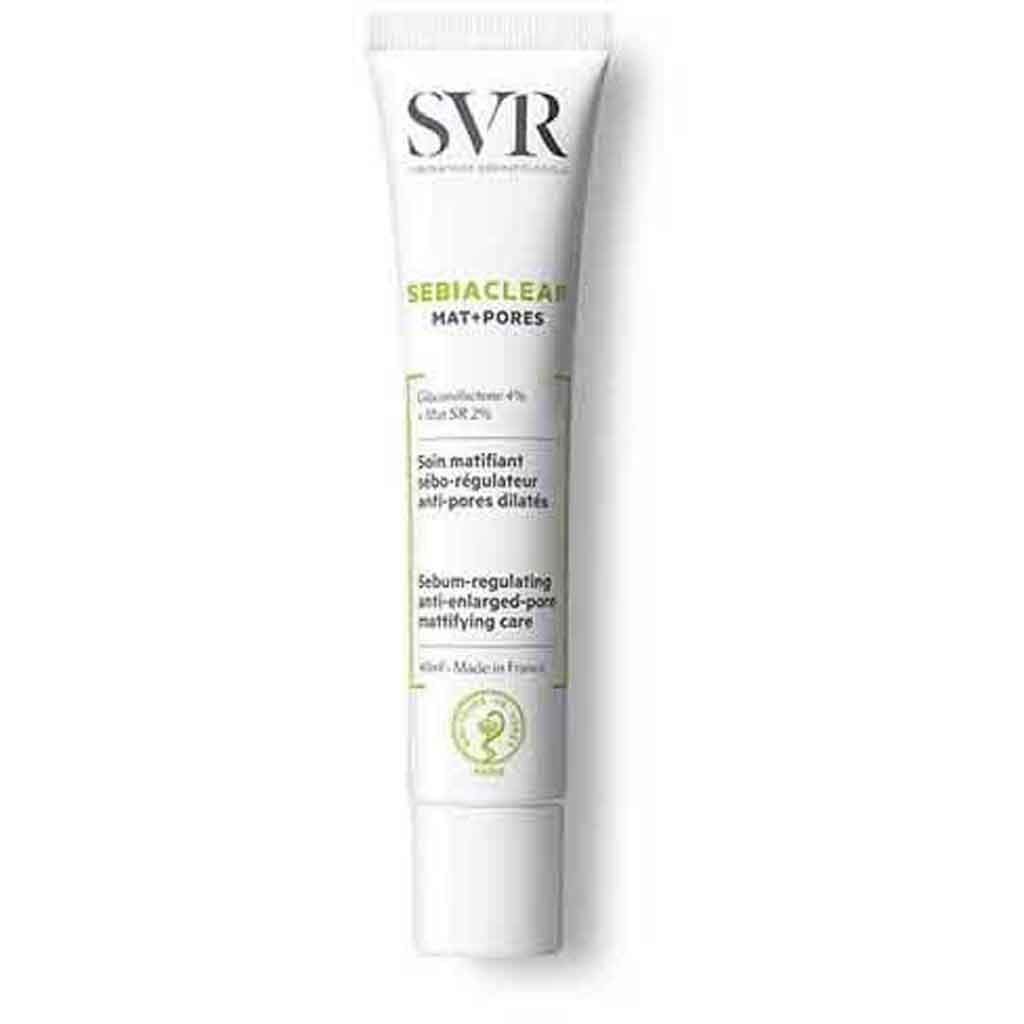 SVR, Sebiaclear Mat Plus Pores Care, Sebum-regulating treatment for matte finish, 40 ml
