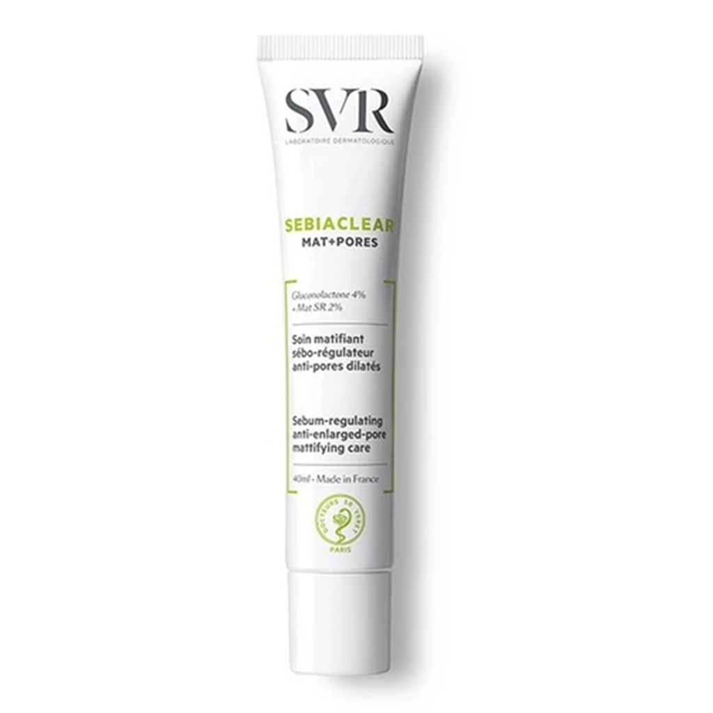SVR, Sebiaclear Mat Plus Pores Care, Sebum-regulating treatment for matte finish, 40 ml