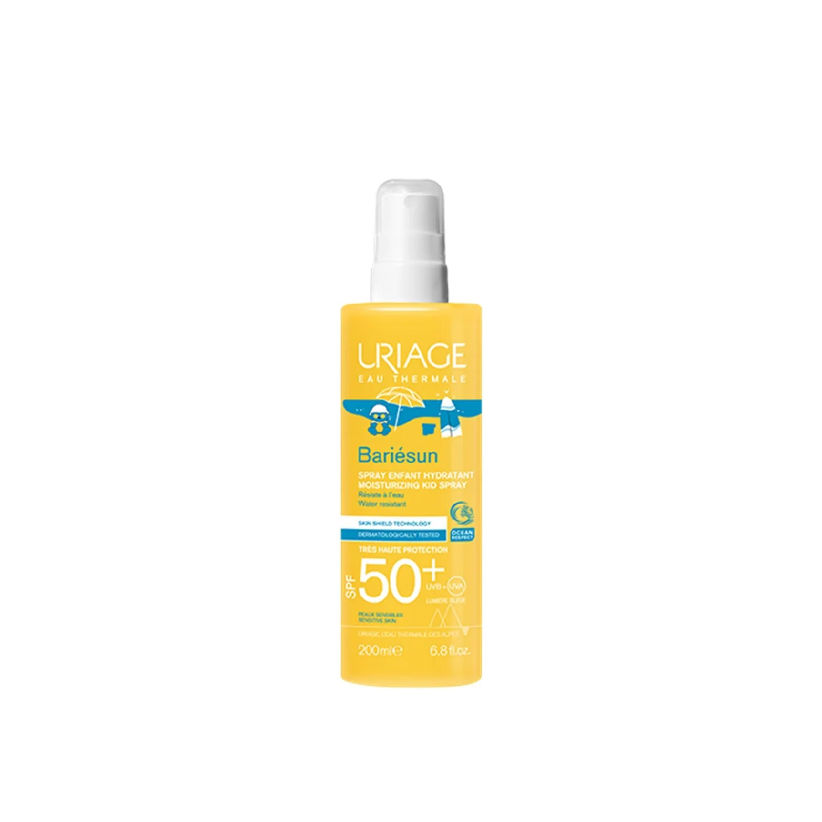 Uriage, Bariesun Sun Moisturizing Kids Spray SPF 50+, High-protection moisturizing sunscreen spray for kids, 200ml