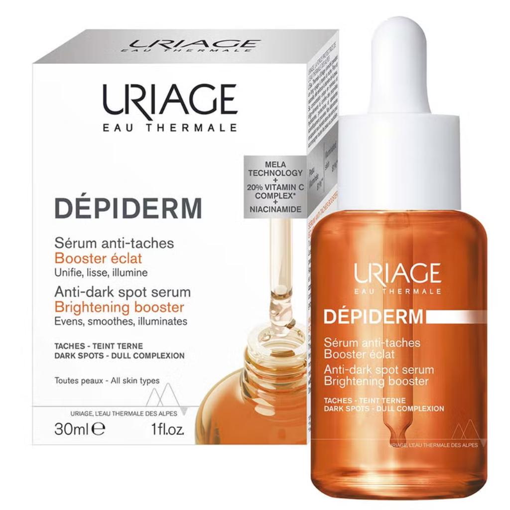 Uriage, Depiderm Brightening Booster Anti-Dark Spot Serum, Serum to reduce dark spots and brighten skin, 30ml