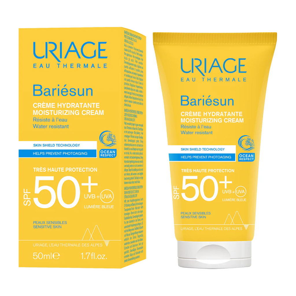 Uriage, Bariesun SPF50+ Fragrance Free Cream, High protection sunscreen cream for sensitive skin, 50ml