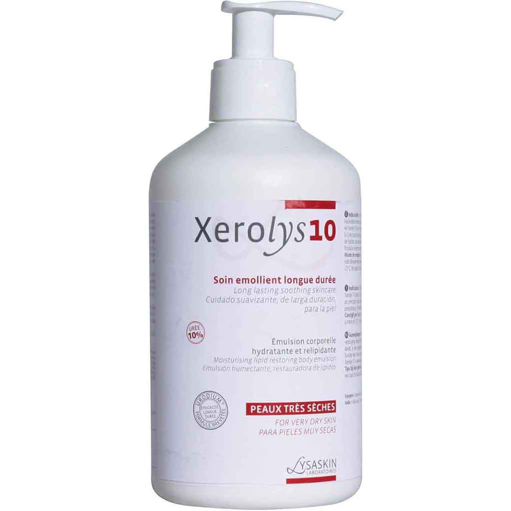 Lysaskin, Xerolys 10 Moisturizing Cream, Intensive hydration for very dry skin on body, 200 ml