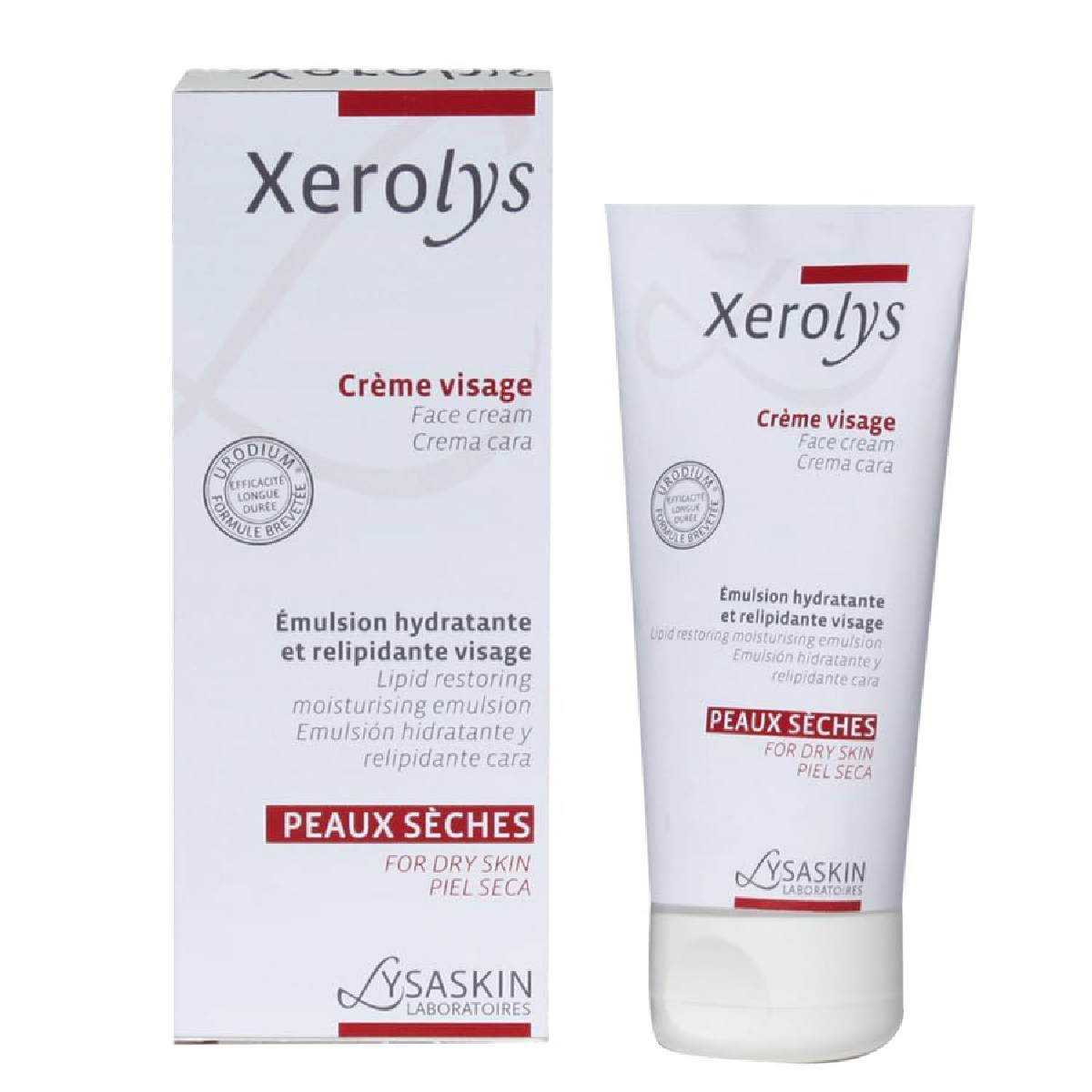 Lysaskin, Xerolys Moisturizing Face Cream, Soothes and hydrates dry sensitive skin, 50 ml