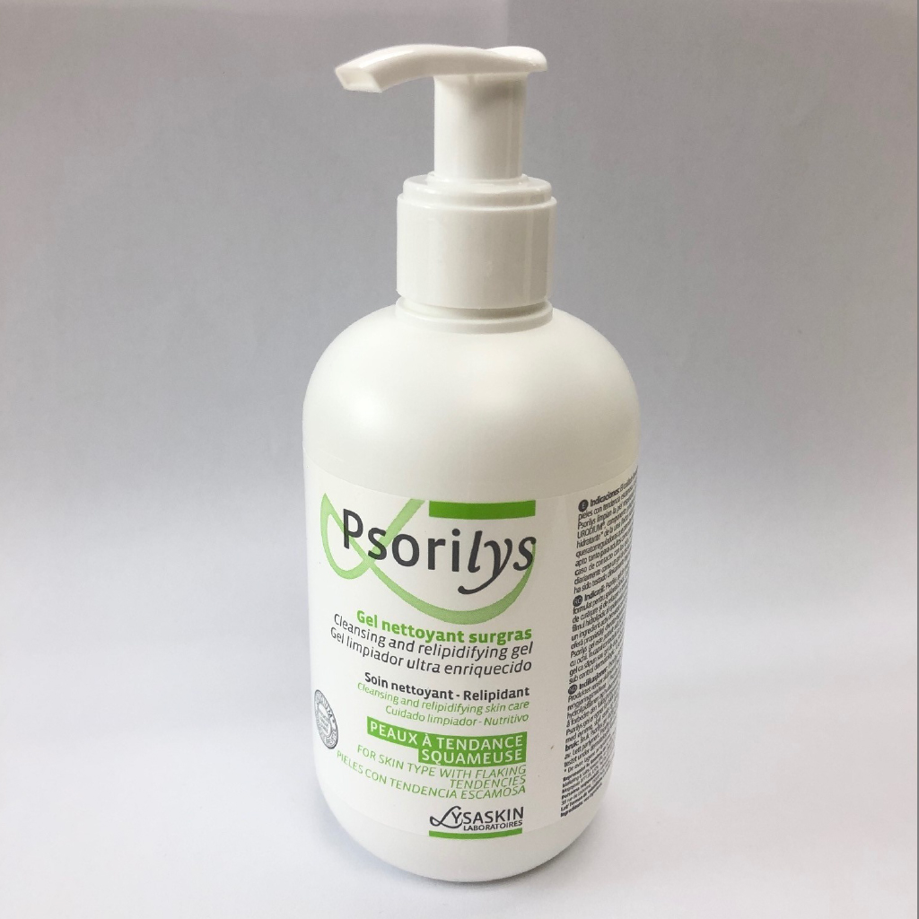 Lysaskin, Psorilys Gel Moisturizing Cleanser, Soothing cleanser for flaky and sensitive skin, 200 ml