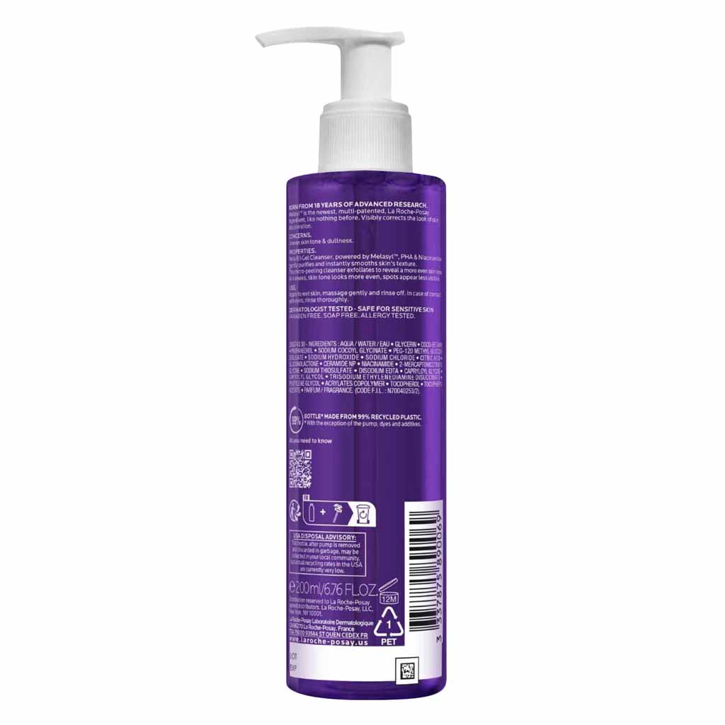 La Roche-Posay, Mela B3 Clarifying Micro-Peeling Gel, Exfoliating gel for skin brightening, 125ml