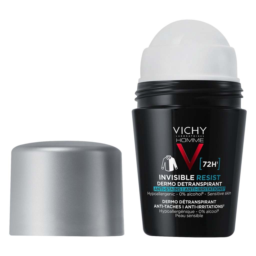 Vichy, Invisible Protect Deo 72h Men, Long-lasting protection against sweat and odor