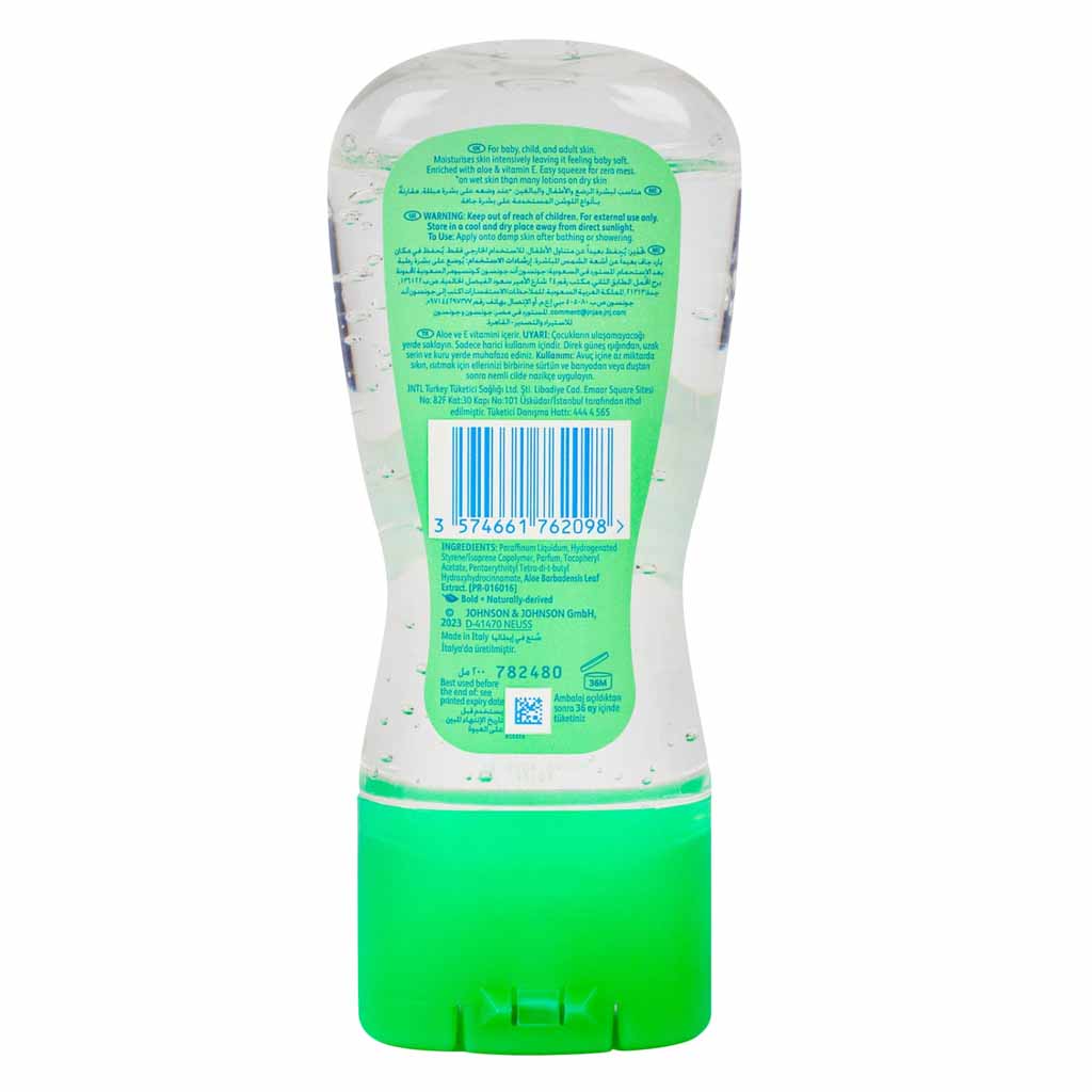Johnson’s Baby Oil Gel Aloe Vitamin E, 200 Ml