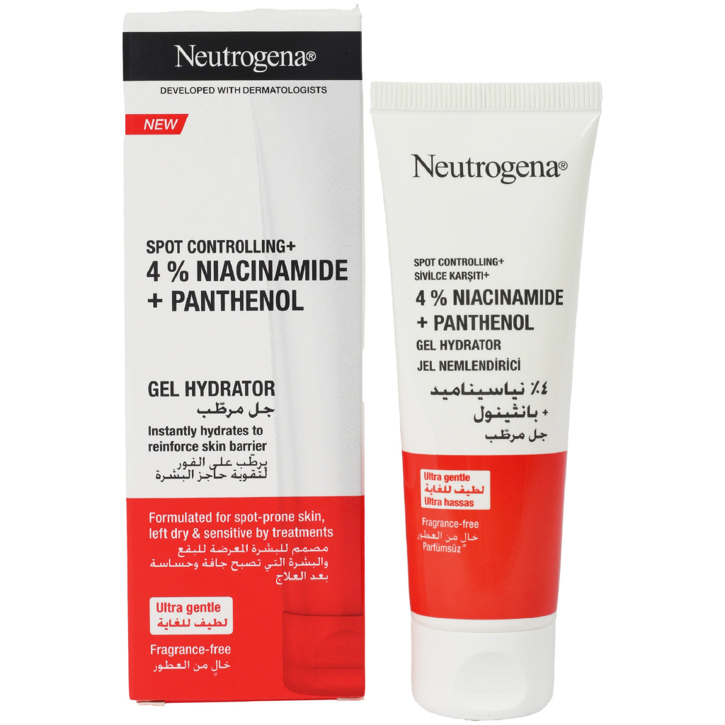 Neutrogena, Spot Controlling+ Gel Hydrator, Lightweight gel moisturizer for acne-prone skin, 50 ml