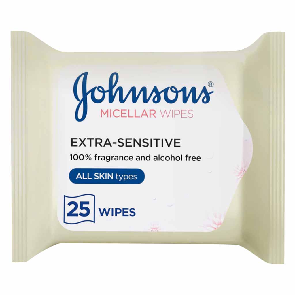 Johnson’s'S Micellar Wipes For All Skin Types, 25 Pcs