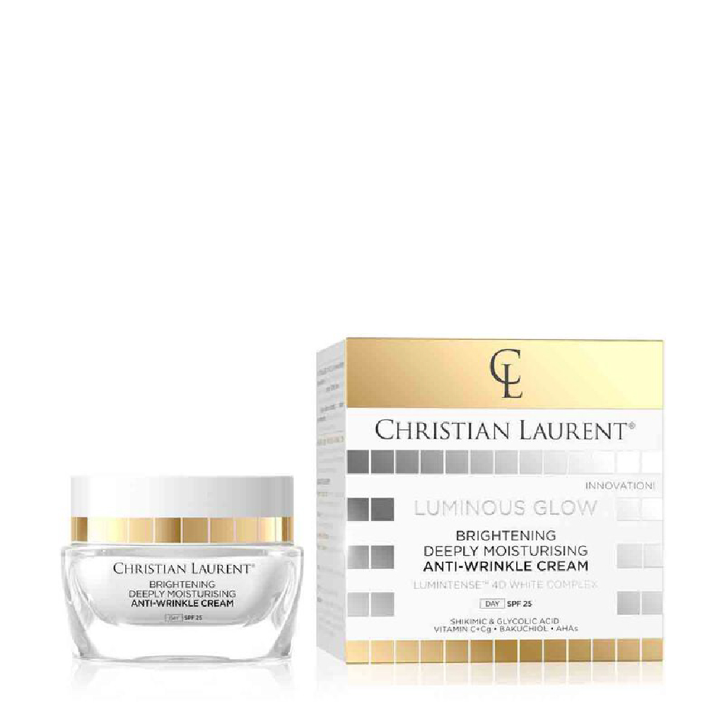 CHRISTIAN LAURENT LUMINOUS GLOW BRIGHTENING ANTI-WRINKLE CREAM 50ML
