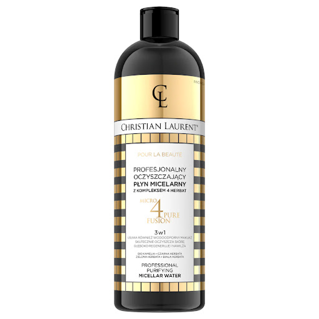 Christian Laurent, Professional Purifying Micellar Water 3in1, Cleansing, toning, and makeup removal water, 500 ml