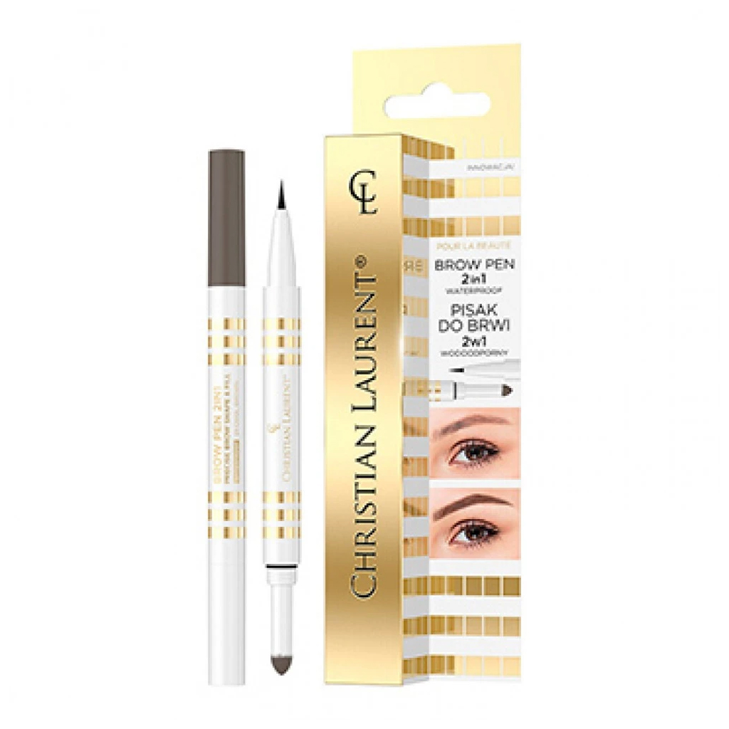 CHRISTIAN LAURENT EYEBROW PENCIL 2IN1 COOL BROWN