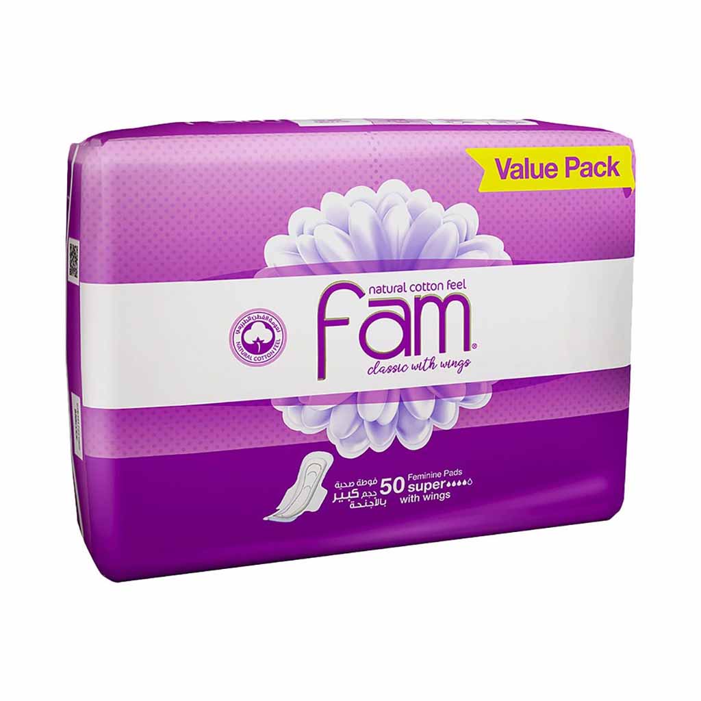 Fam, Classic with Wings Super Diapers, High absorbency baby diapers with wings