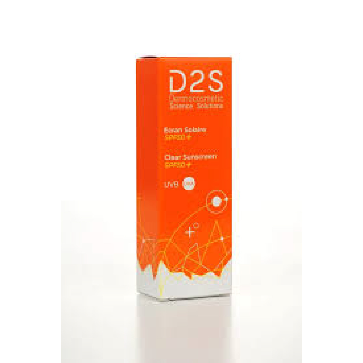 D2S, Clear Sunscreen Cream, Broad spectrum SPF 50+ sun protection, 50 ml