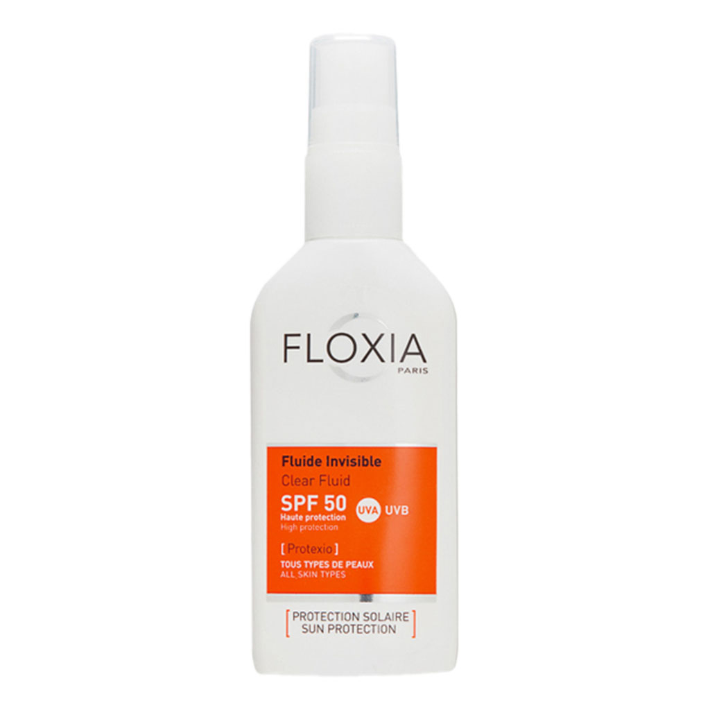 Floxia, Clear Spray Fluid Protexio, High protection SPF 50 spray for sensitive skin, 100 ml