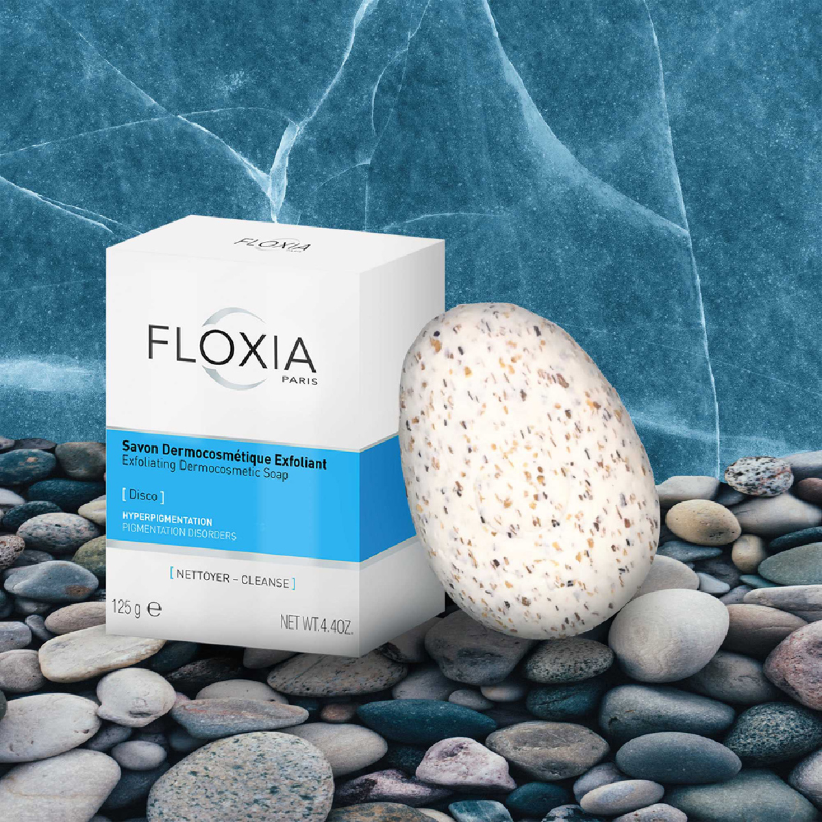 Floxia, Exfoliating Hyperpigmentation Soap, Soap for skin brightening and exfoliation, 125 g