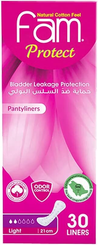 Fam, Prot Inco Light Incontinence Pads, Light absorbency incontinence pads