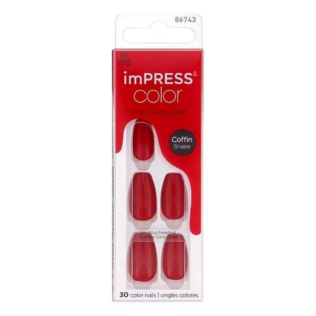 Kiss, Impress no glue nails, Easy-to-apply press-on nails for natural look