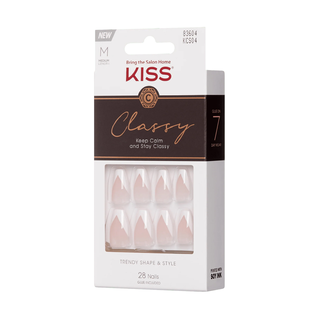 Kiss, Classy Nails Nail Polish KCS04C, Long-lasting nail colour with glossy finish, 10 ml — typical polish size inferred