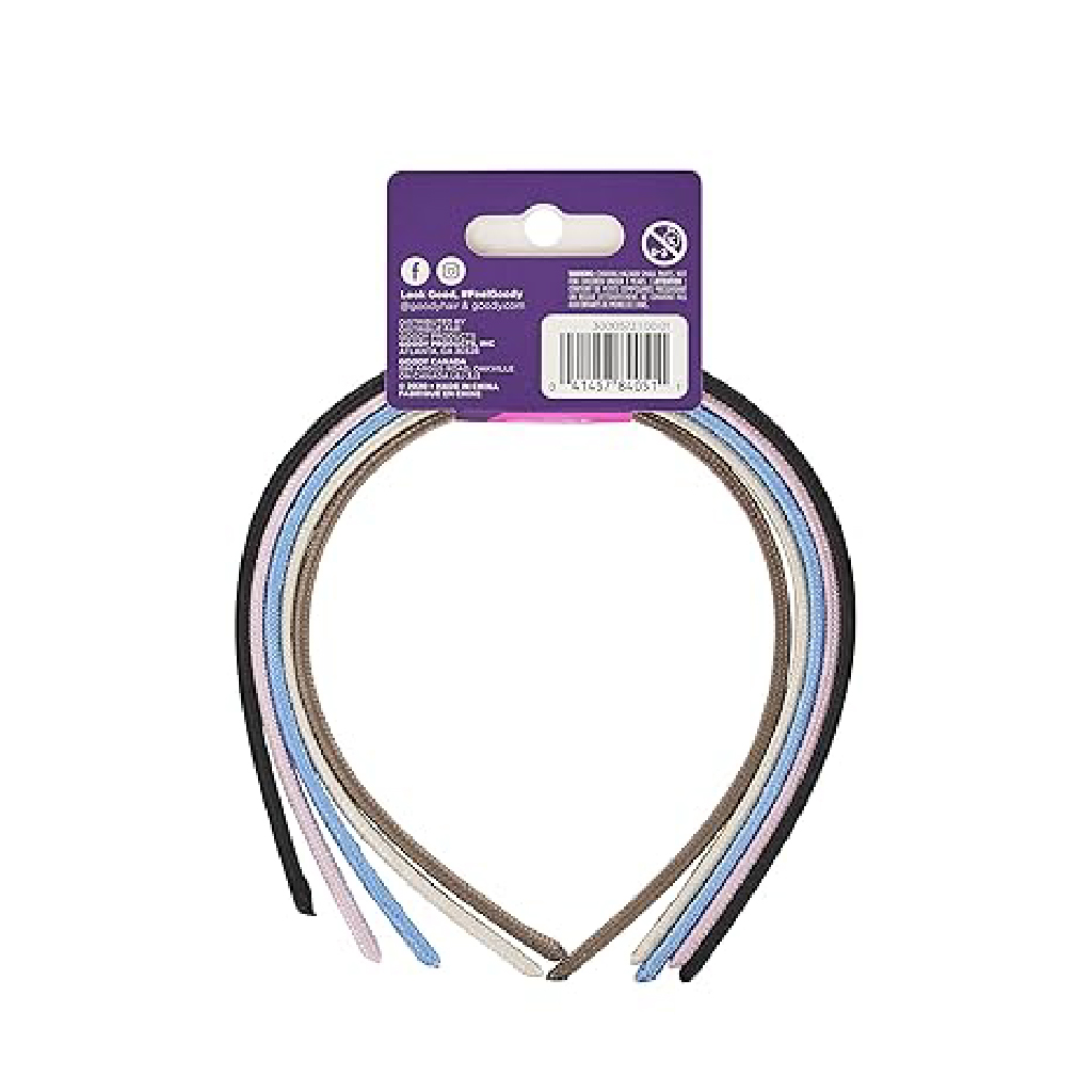 GOODY HEADBAND THIN ASSORTED - GD03624