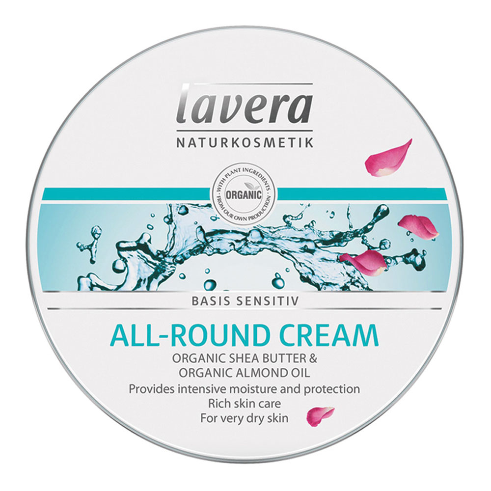 Lavera, Basis Sensitiv All-Round Cream, Gentle moisturizing cream for sensitive skin, 150 ml