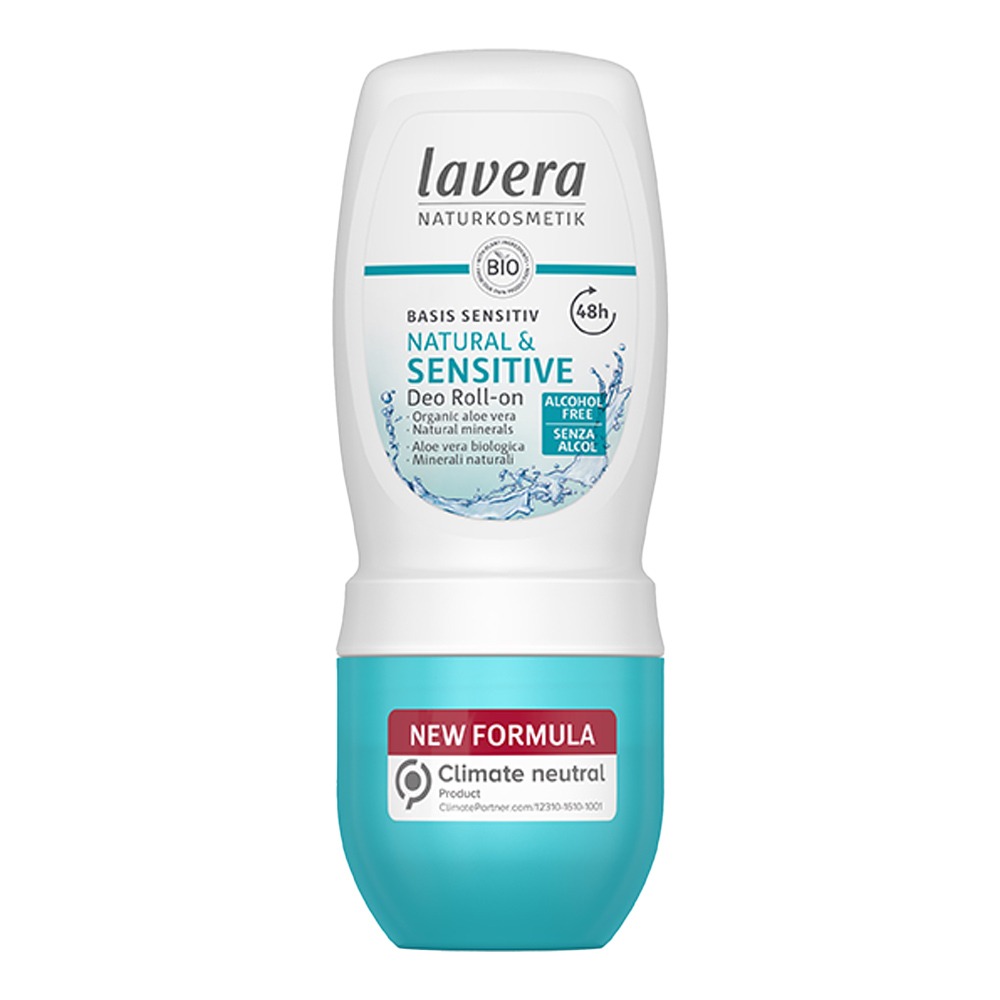 Lavera, Men Sensitive Deodorant Roll On, Gentle deodorant for sensitive skin protection