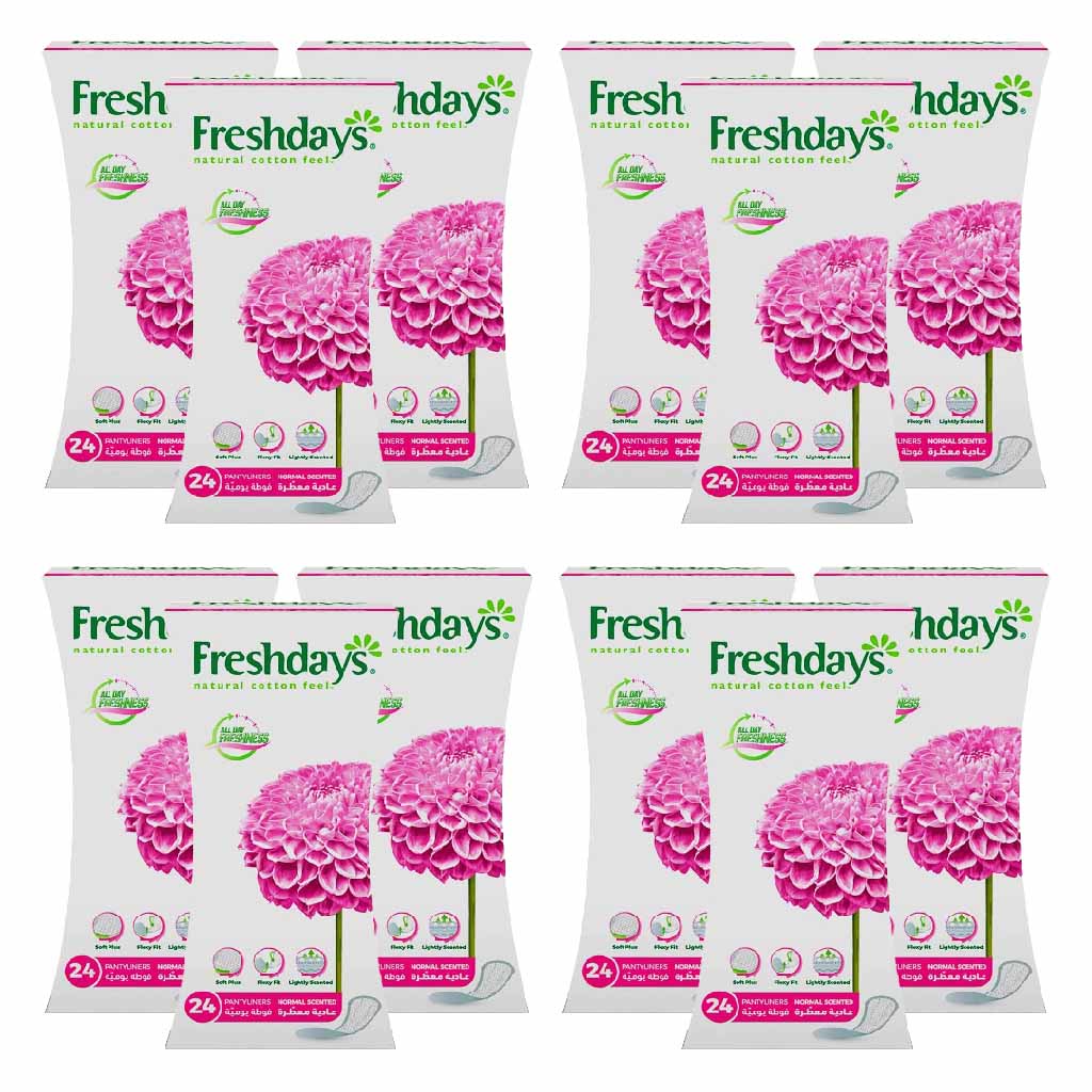 Freshdays, Scented Sanitary Pads, Comfortable daily sanitary pads with fragrance, Regular form