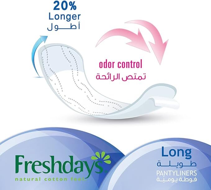Freshdays, Regular Folded Sanitary Pads, Comfortable daily use sanitary pads, 34 count