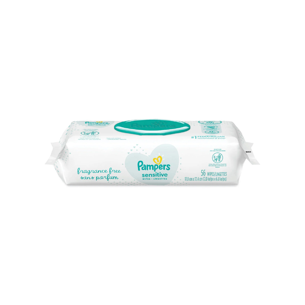 PAMPERS WIPES SENS 56 PC