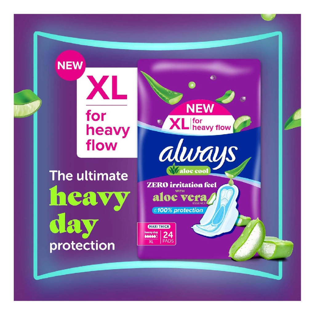 ALWAYS ALOE COOL XL 24PC