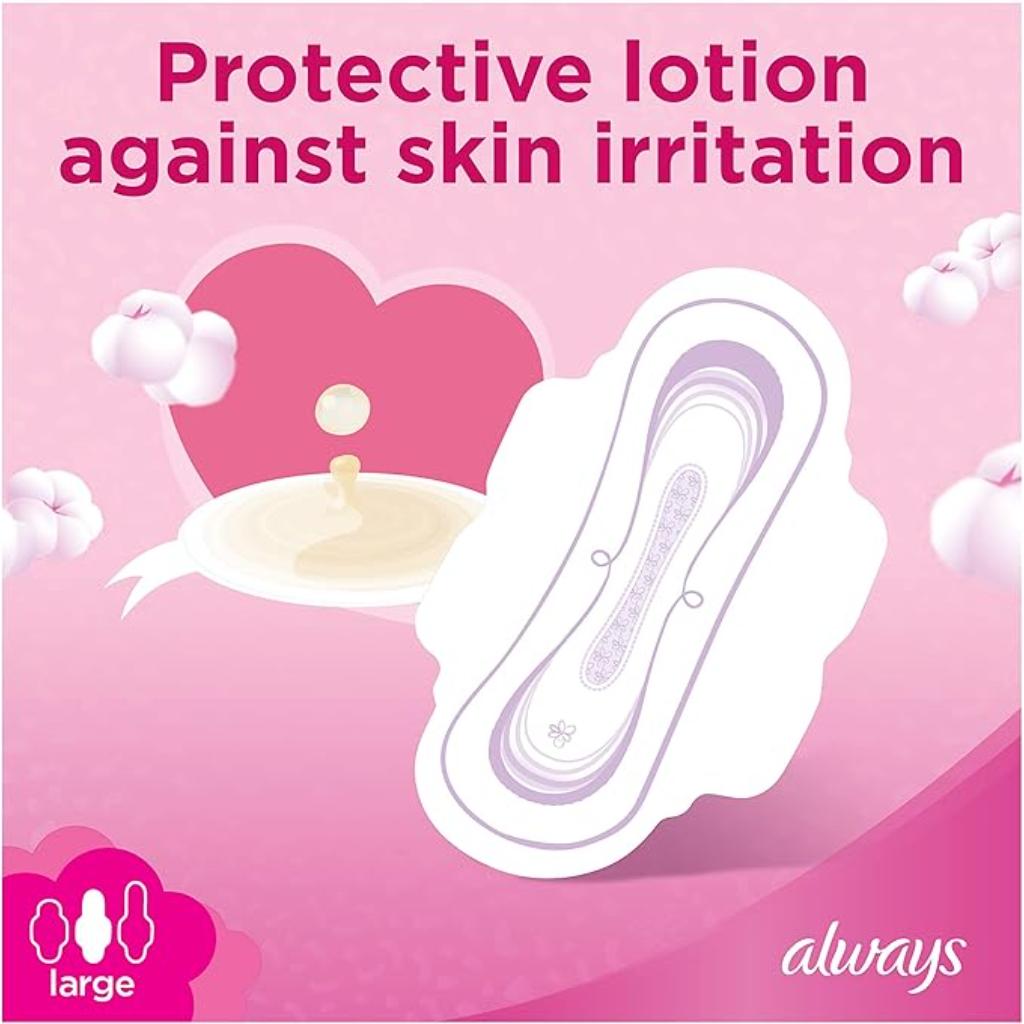 Always, Cotton Soft Ultra Thin Large Pads, 16 pcs
