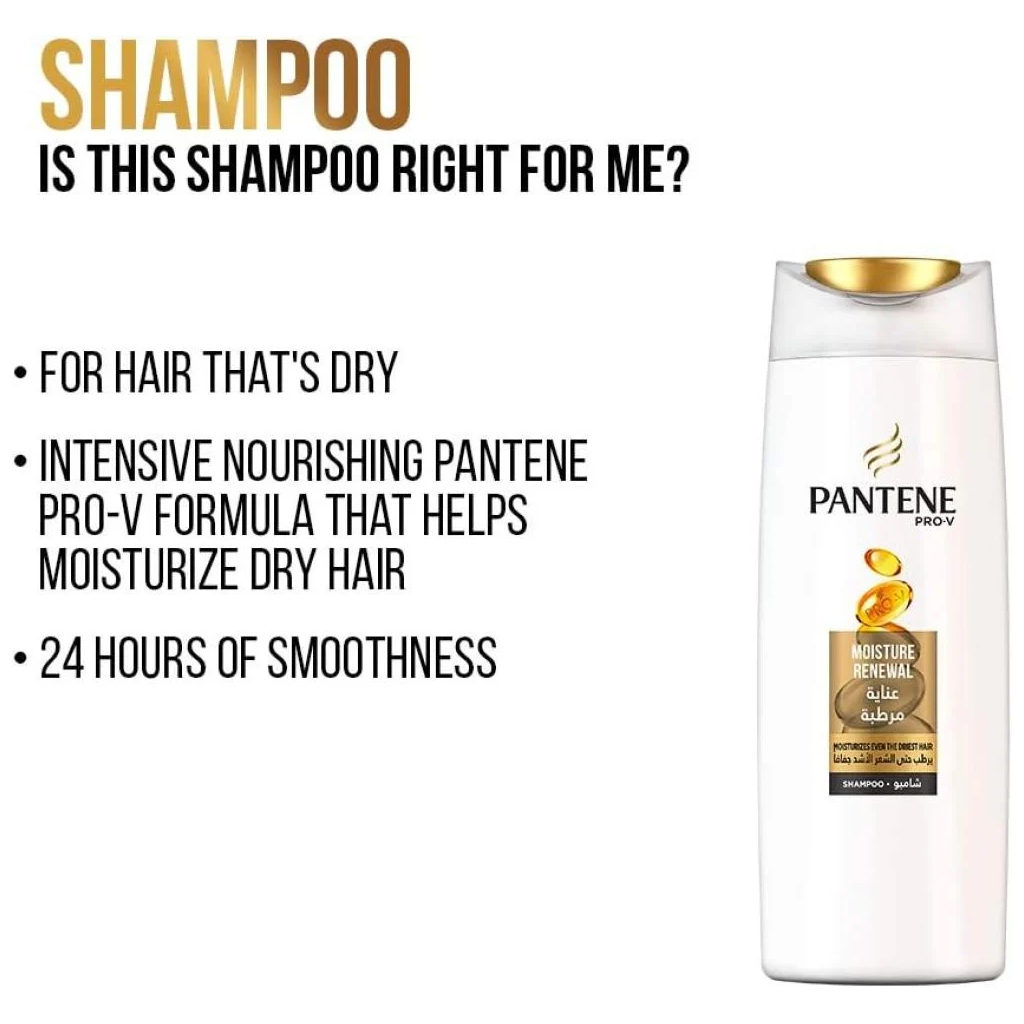 Pantene, Mastering Shampoo, Nourishing shampoo for healthy shiny hair, 390ml