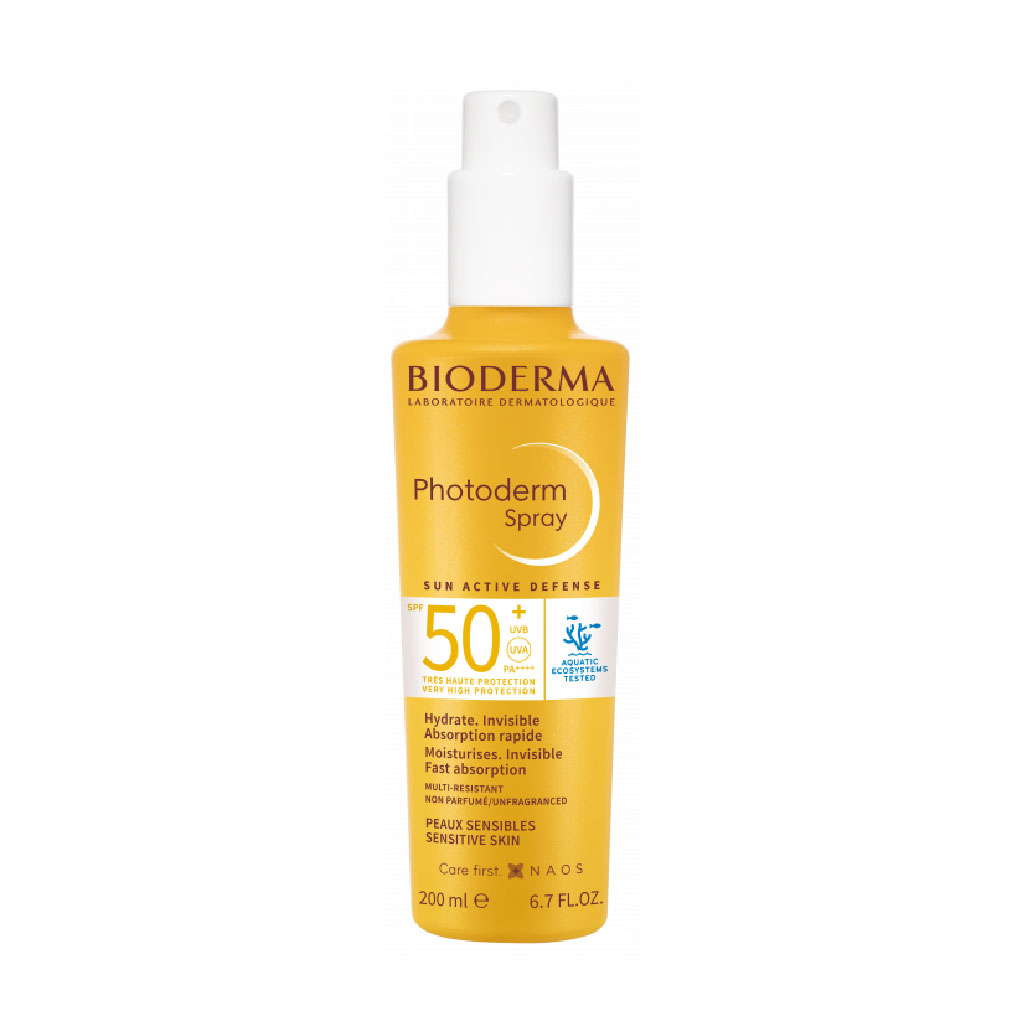 BIODERMA, Photoderm Invisible Spray SPF 50, Lightweight sun protection for sensitive skin