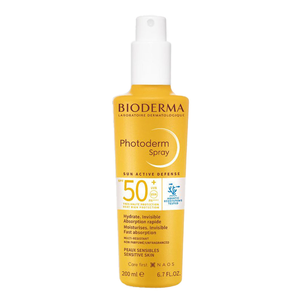 BIODERMA, Photoderm Invisible Spray SPF 50, Lightweight sun protection for sensitive skin