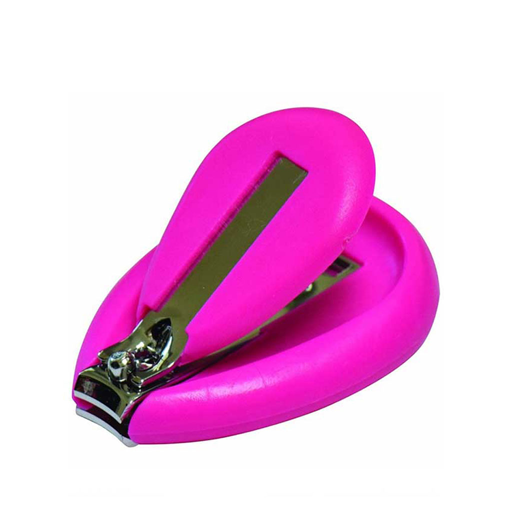 Optimal Baby, Nail Clipper Pink, Safe ergonomic nail clipper for babies