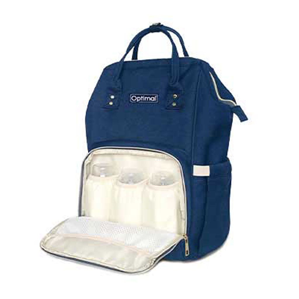Optimal, Mom & Baby Backpack, Spacious backpack for mom and baby essentials, blue