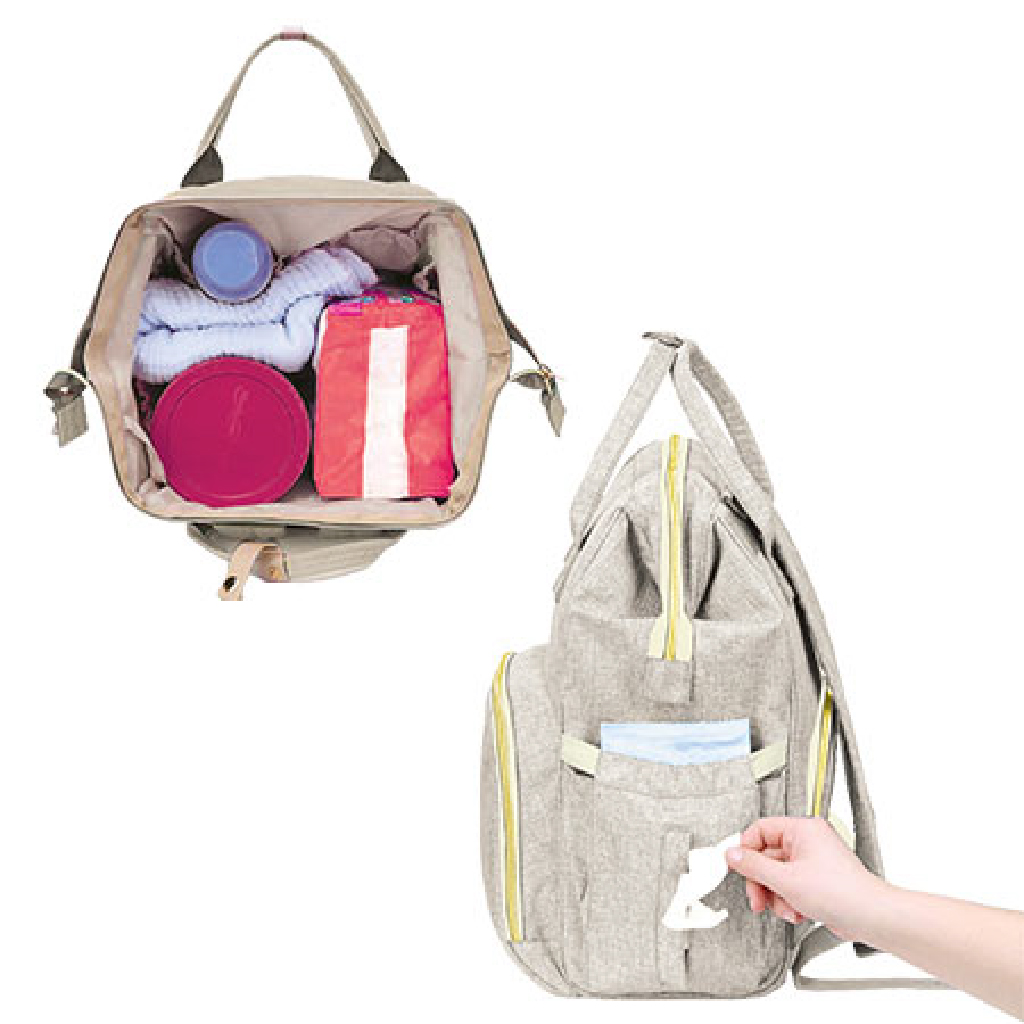 OPTIMAL MOM & BABY BACKPACK BEIGE OPB-1225