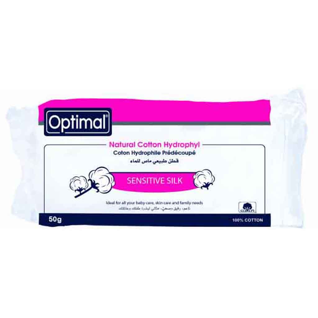 Optimal, Surgical Cotton, Pure and absorbent cotton for medical use, 50 g