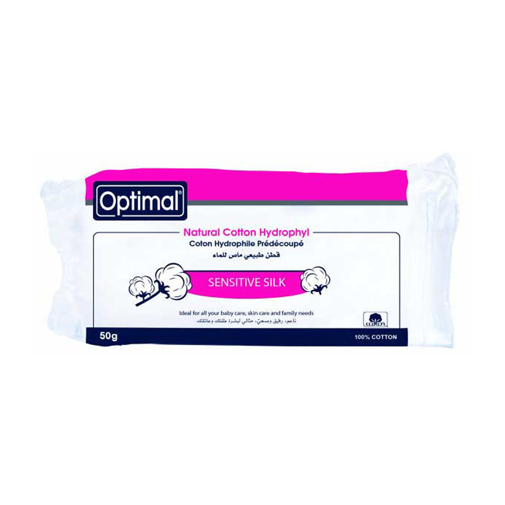 Optimal, Surgical Cotton, Pure and absorbent cotton for medical use, 50 g