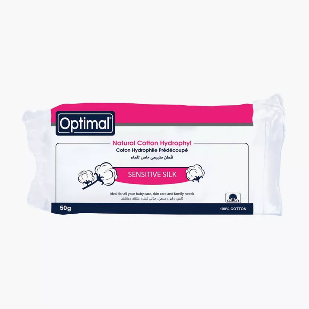 Optimal, Surgical Cotton, Pure and absorbent cotton for medical use, 50 g