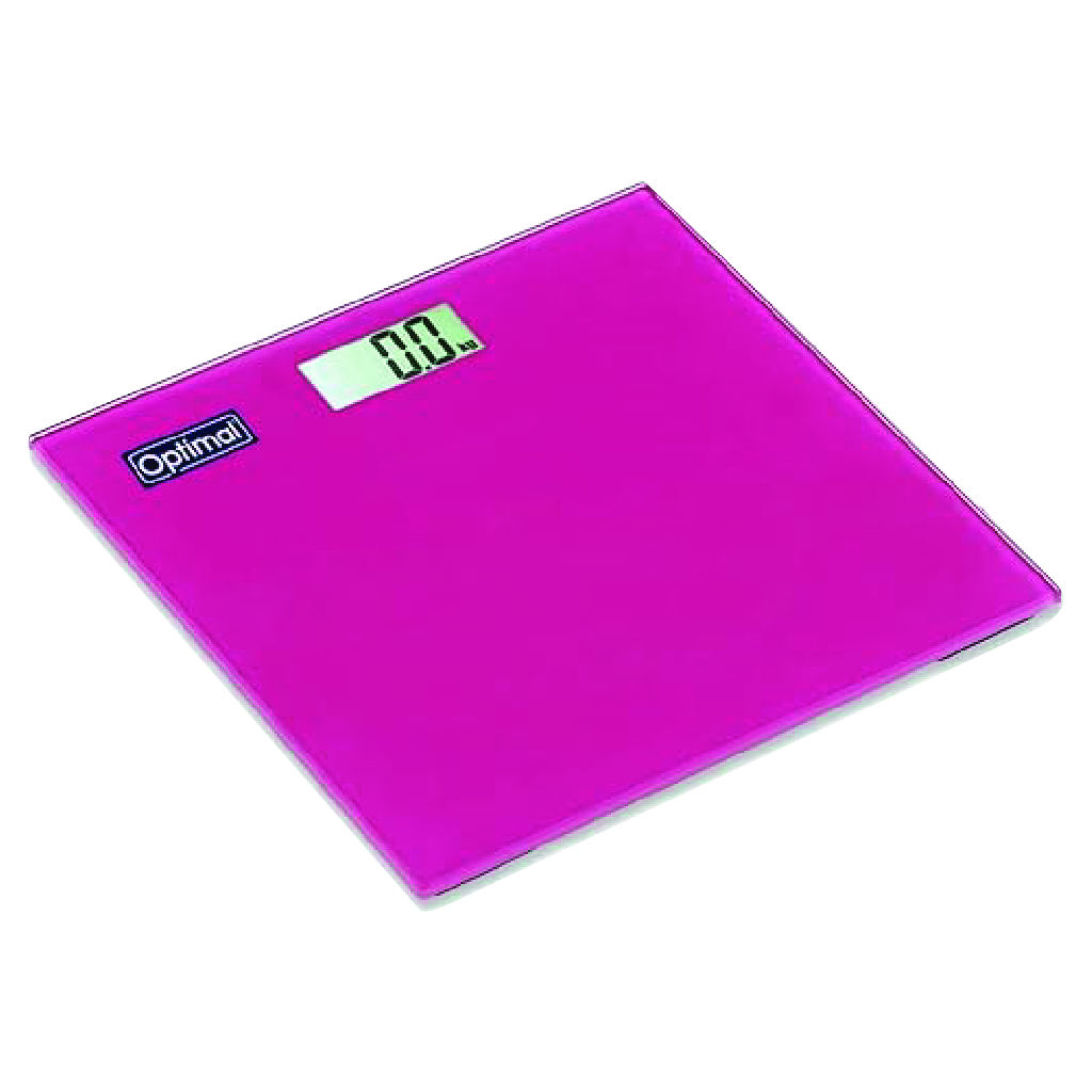 Optimal, Electronic Glass Scale, Digital glass bathroom scale with accurate readings, model OPM-1335
