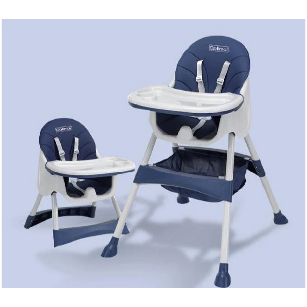 Optimal Baby, High Chair Blue, Adjustable and safe baby feeding chair