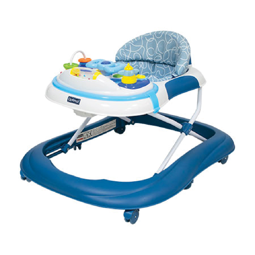 Optimal, Musical Baby Walker Blue OPB-1211, Interactive baby walker with musical features