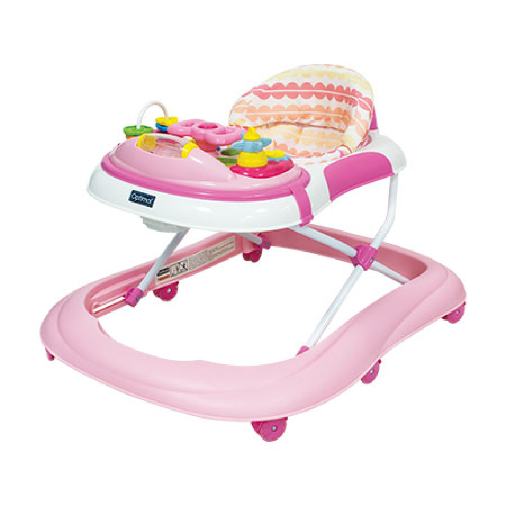 Optimal, Musical Baby Walker, Interactive walker with music and lights, pink