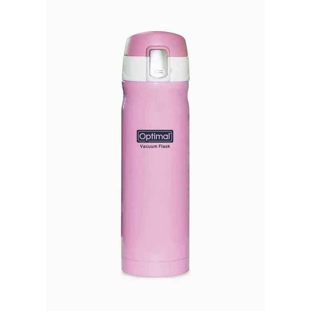 Optimal, Stainless Steel Vacuum Flask, Double wall insulated flask for hot and cold beverages, 480 ml