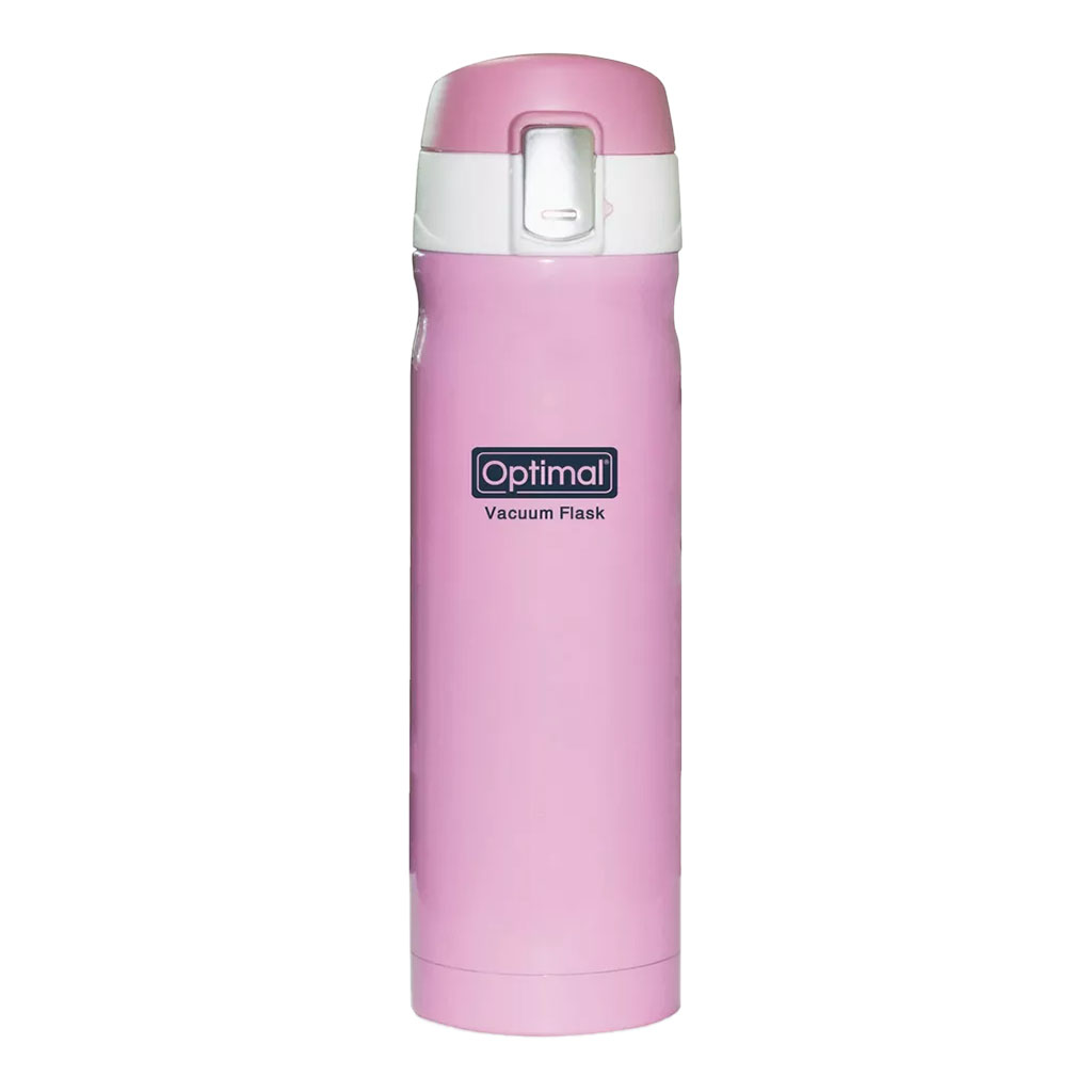 Optimal, Stainless Steel Vacuum Flask, Double wall insulated flask for hot and cold beverages, 480 ml