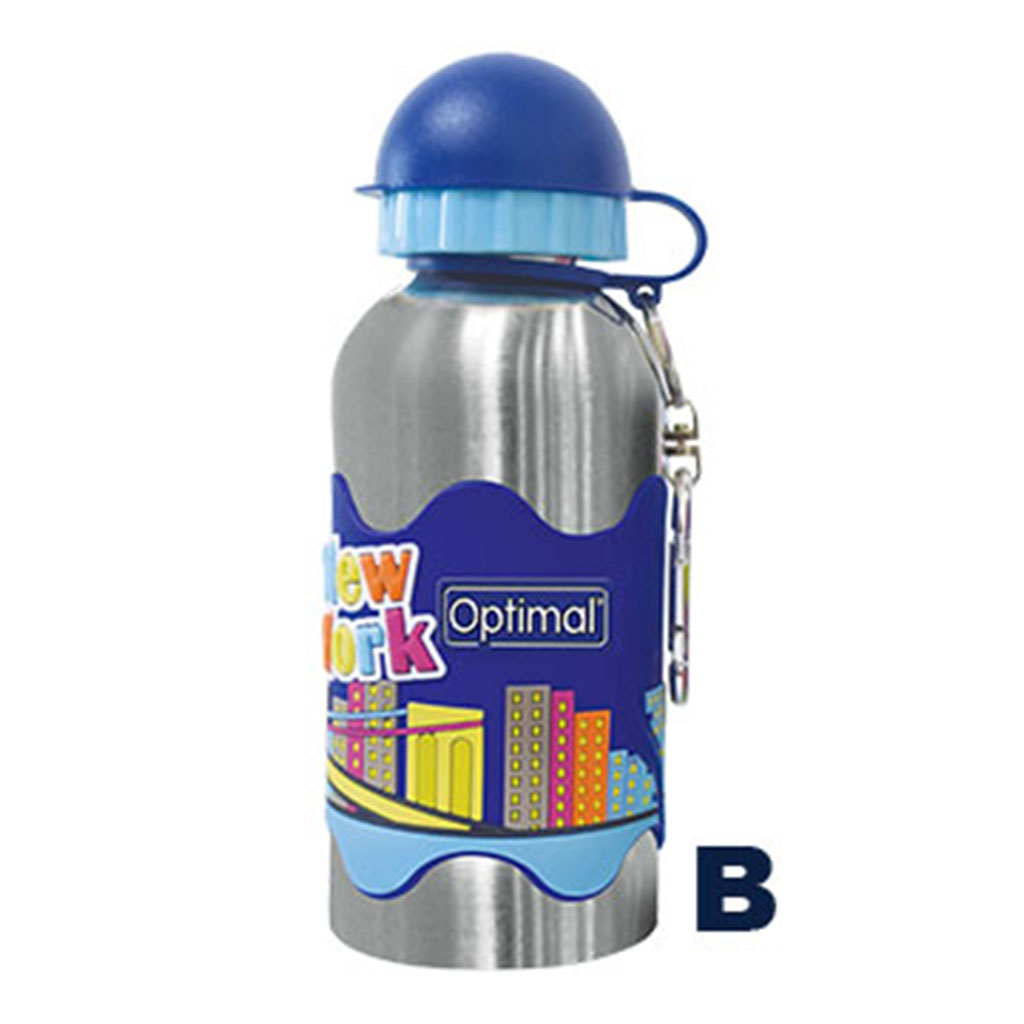 Optimal, Stainless Steel Water Bottle Blue OPB-2010, Durable insulated water bottle for hydration on the go