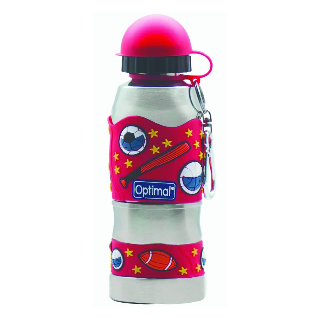 OPTIMAL STAINLESS STEELL WATER BOTTLE RED OPB-2013