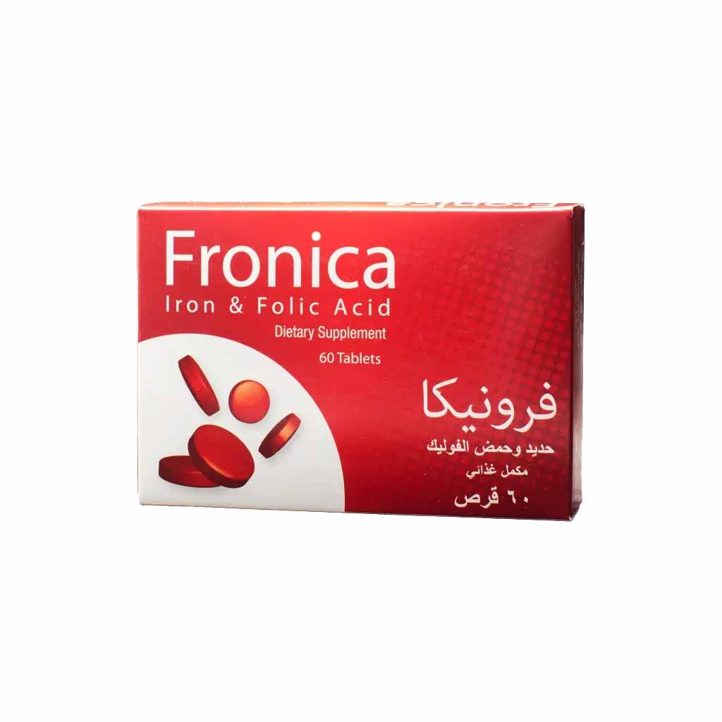 Fronica Iron & Folic Acid Dietary Supplement, Pack of 60's