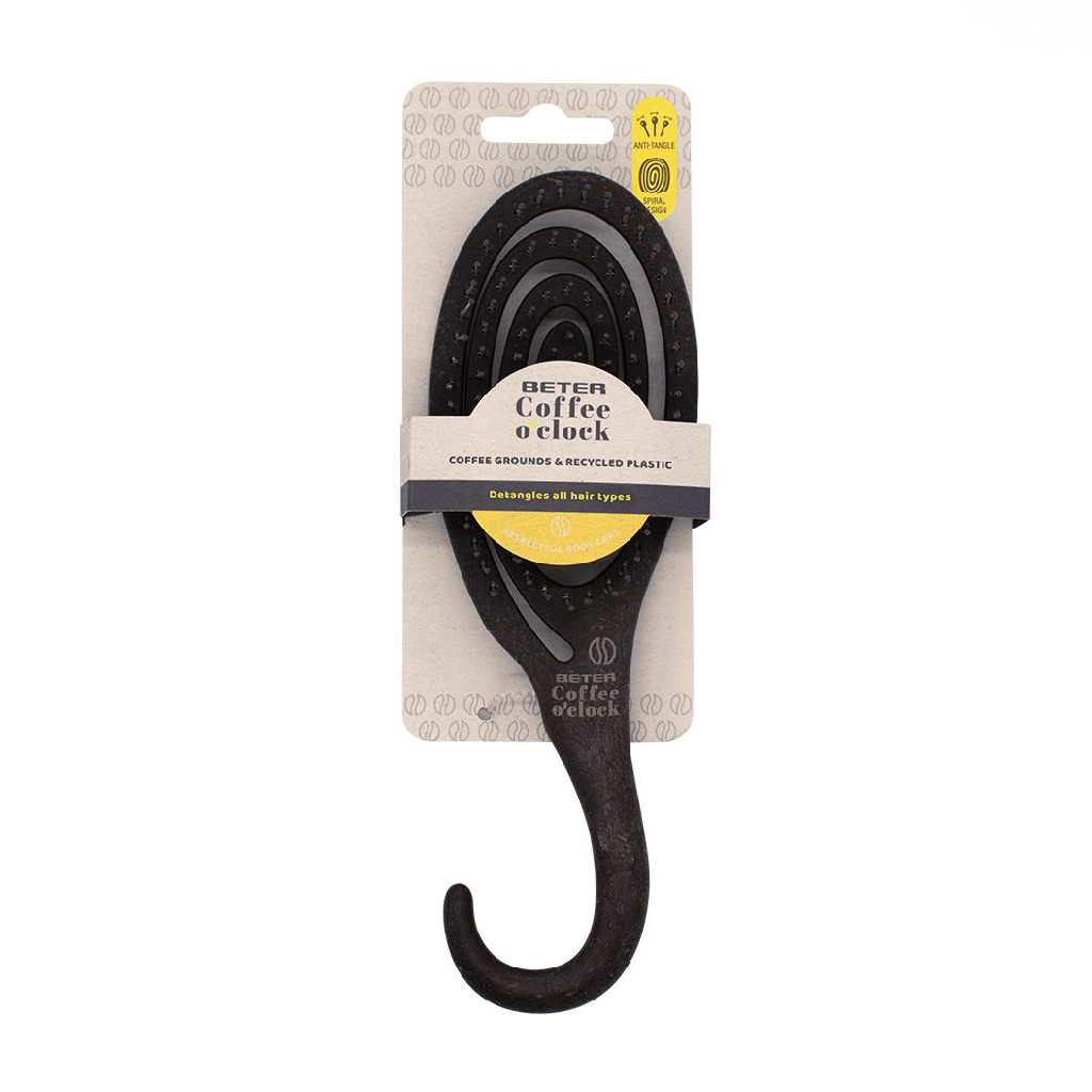 Beter, Coffee O'Clock Flexible Detangling Brush, Gentle hairbrush for easy detangling and styling
